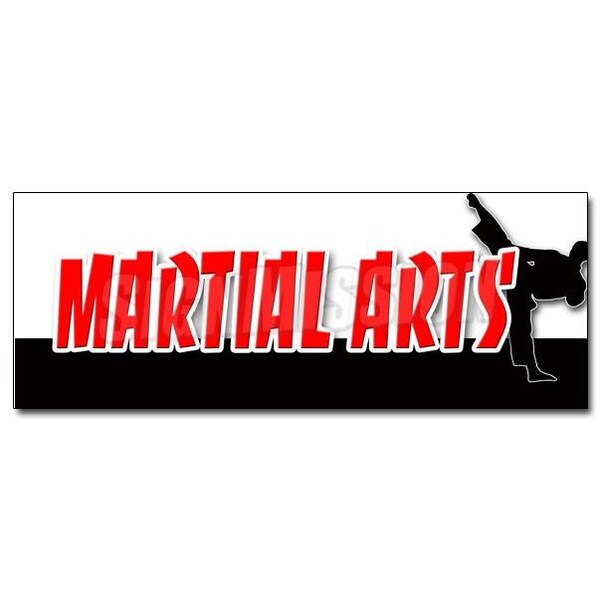 Signmission MARTIAL ARTS DECAL sticker jiu-jitsu kung fu tae kwon do judo classes, D-24 Martial Arts D-24 Martial Arts - main